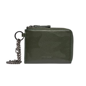 Zipped Pouch Peňaženka s retiazkou - green