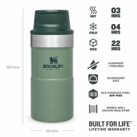 STANLEY Classic series Termo hrnček 250ml zelená