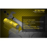 Nitecore 18650 Li-ion batéria 3100mAh 35A / 2ks