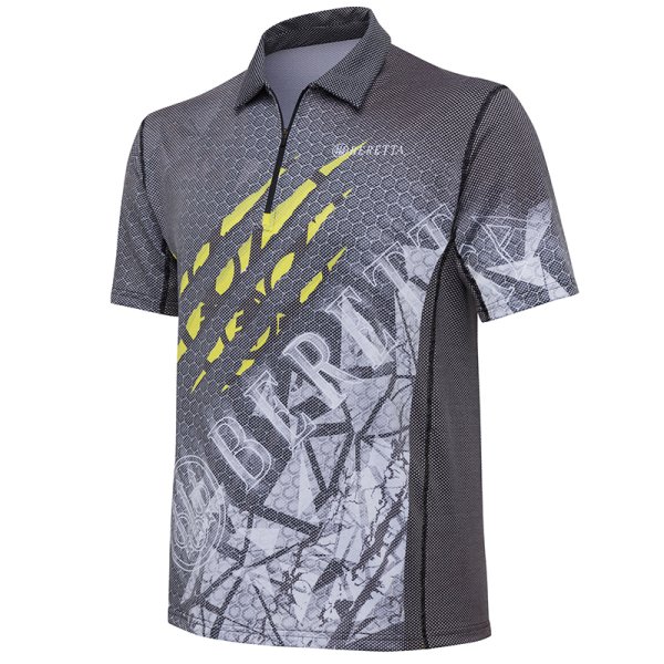 Rush Scratch polo tričko - Black & Fluo yellow