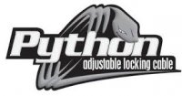 Master LOCK PYTHON ocelové lano black